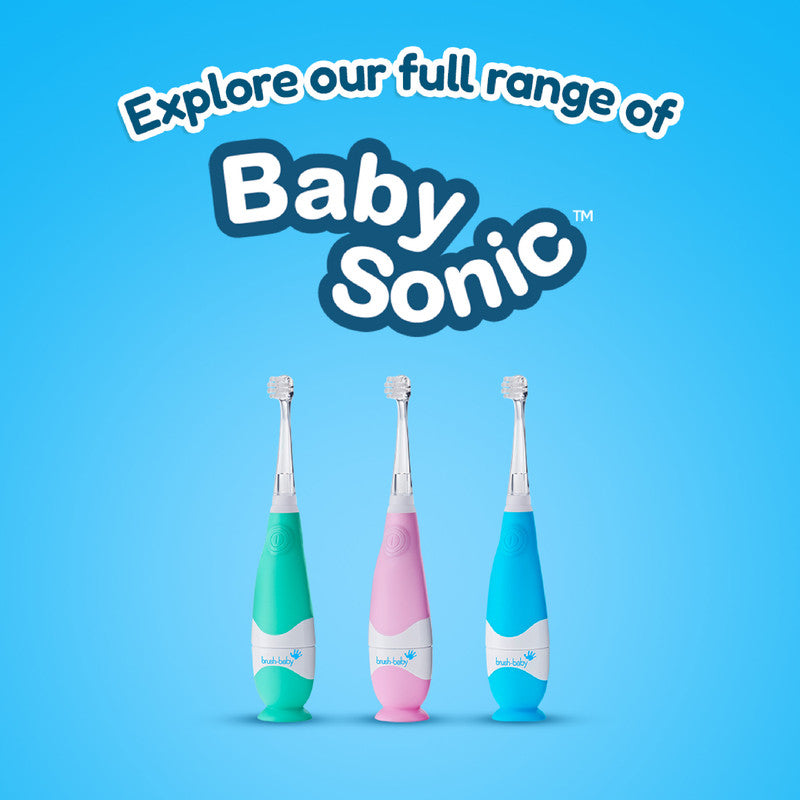 BRUSHBABY BabySonic Blue Electric Toothbrush 0-3 yrs