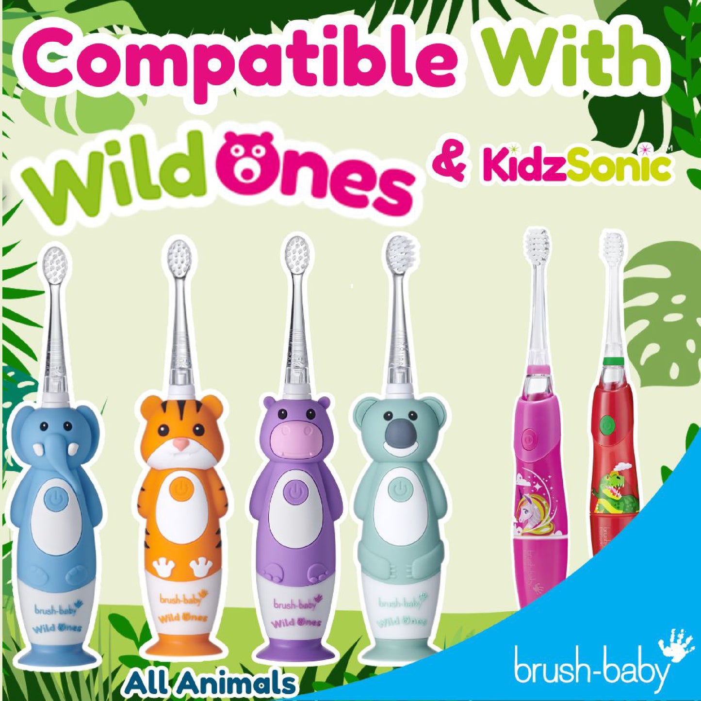 Brush Baby - WildOnes Replacement Brush Heads (4 Pack)