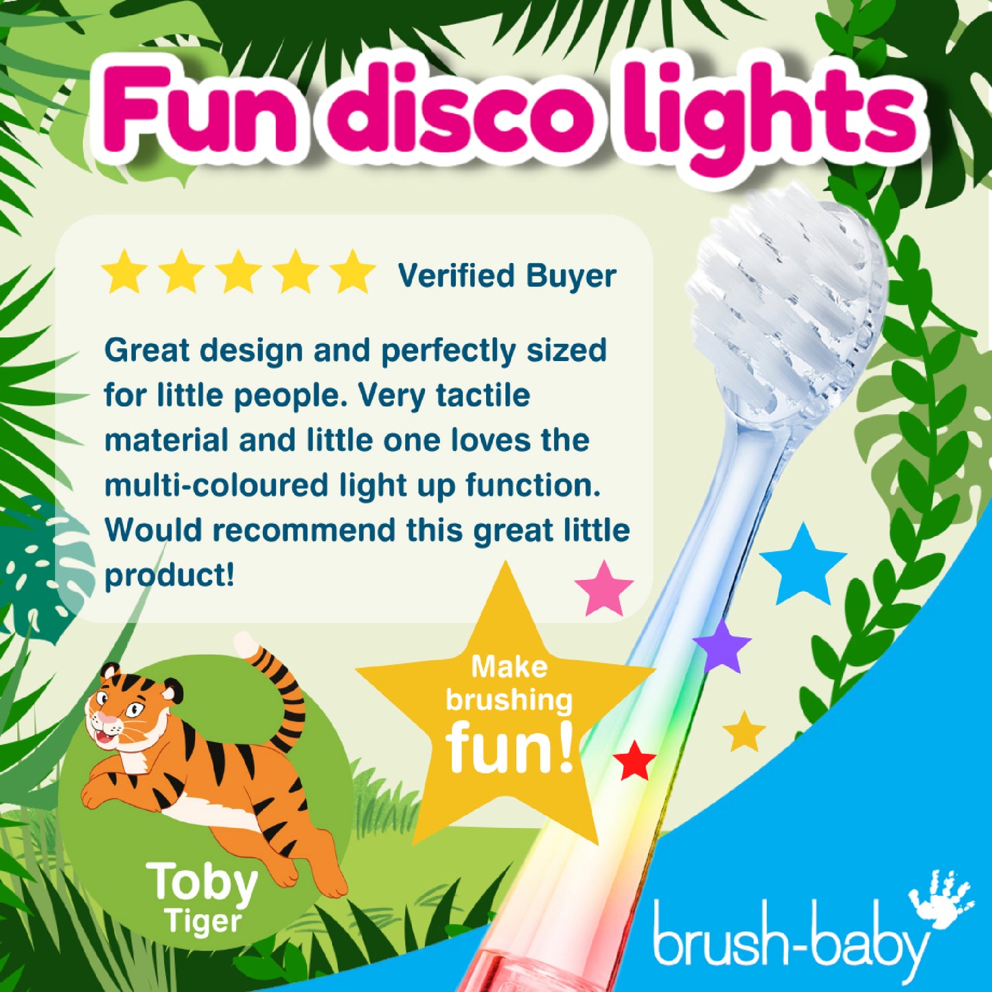 Brush Baby - WildOnes Tiger Rechargeable Toothbrush