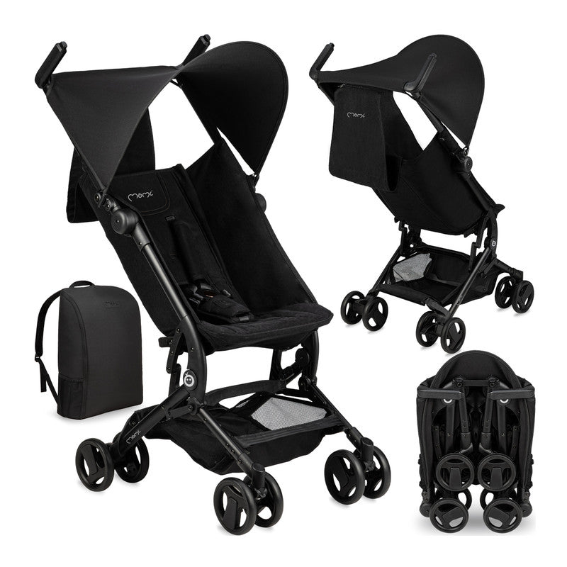 MoMi Grace Pocket Stroller Black