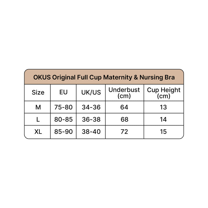 Okus - Original Full Cup Maternity and Nursing Bra Beige