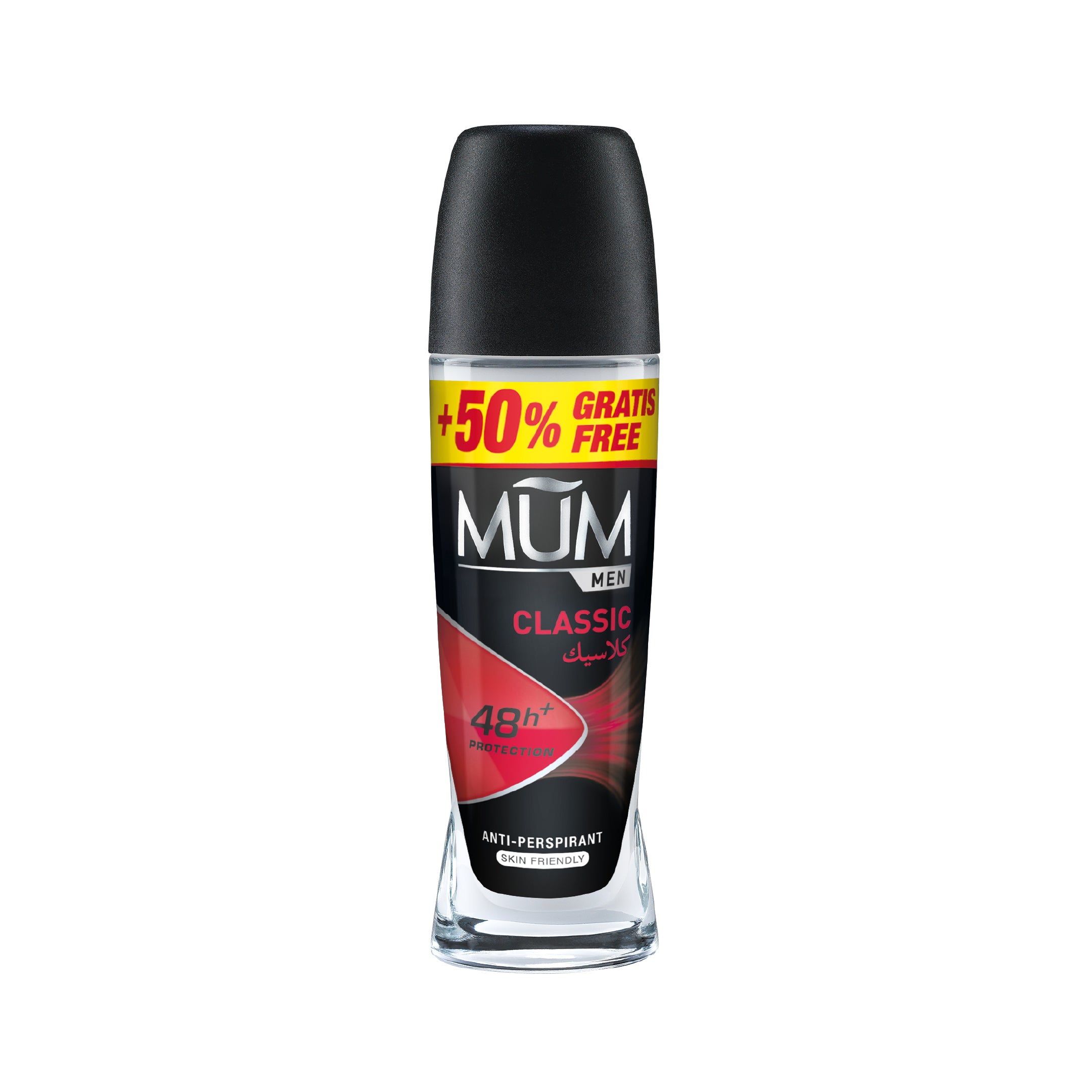 MUM Deo Roll-on For Men Classic – Antitranspirant, 50 Ml, 48h Schutz, Maskuliner Duft