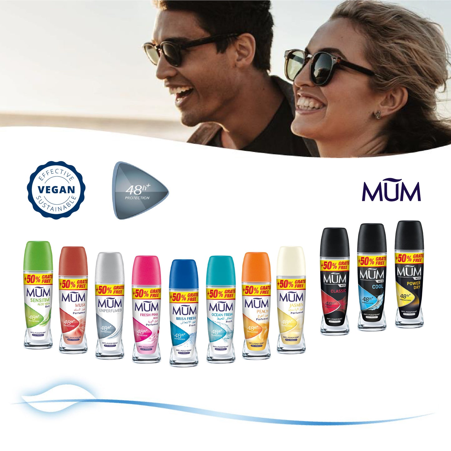 Mum - Deodorant Roll - on 75 ml - Men Power Dry