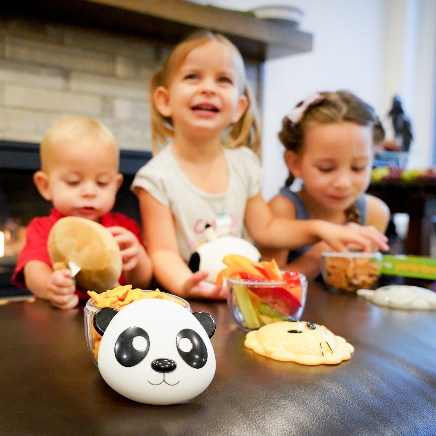 Melii Panda Snack Containers with Lids - Safe and Playful Food Storage for Toddlers and Kids