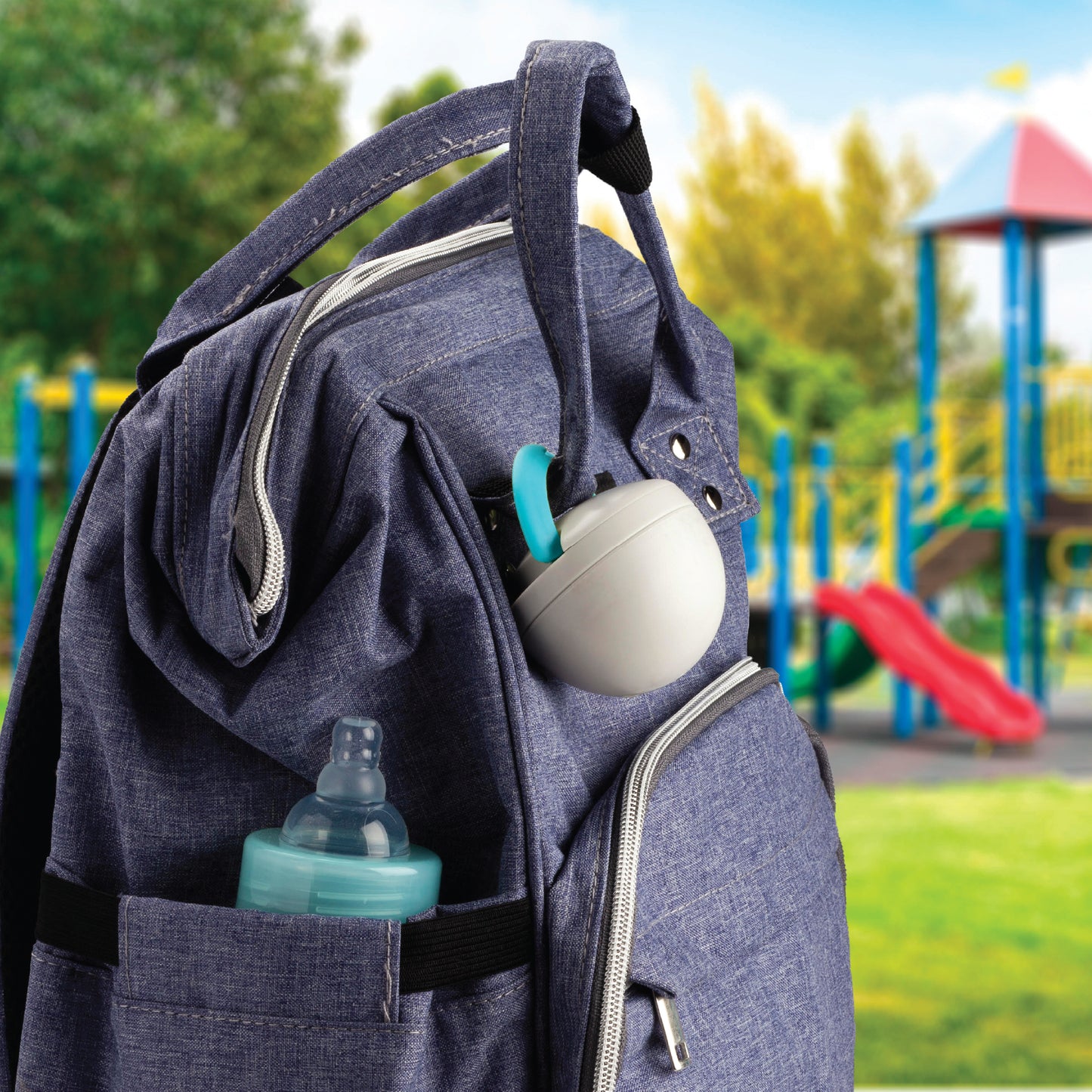 melii Pacifier Pod for On the Go Moms - Hygienic BPA Free Holder with Convenient Attachment, Ideal for Bags and Strollers, Easy Cleaning and Quick Access