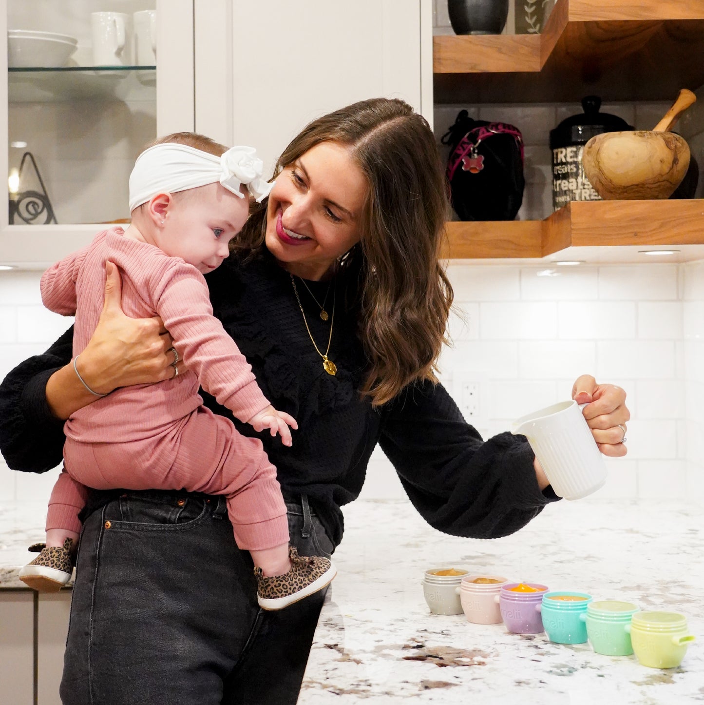 Melii Snap & Go Pods - Airtight & Leakproof Baby Food Containers - Baby Food Storage Pods for Effortless Mealtime, 2oz, Set of 6