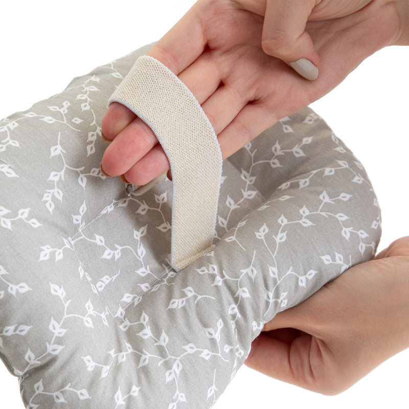 BABYJEM BREASTFEEDING PILLOW GREY FLOWER