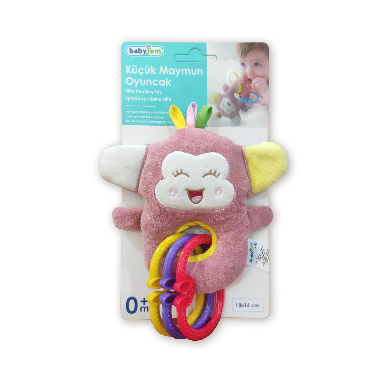 Babyjem Little Monkey Toy, 0+ Years, Green, 0 Months+