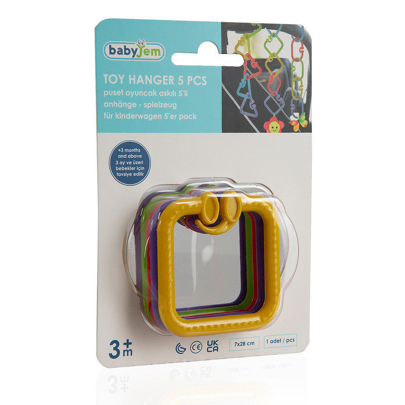 BABYJEM TOY HANGER 5 PIECES SQUARE