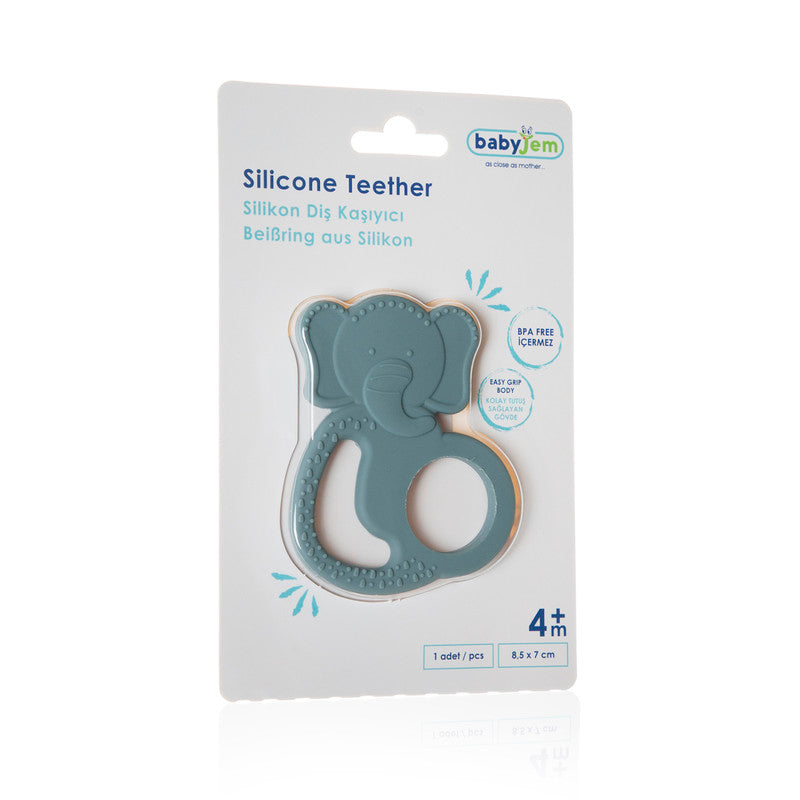 BABYJEM SILICON ELEPHANT TEETHER MINT