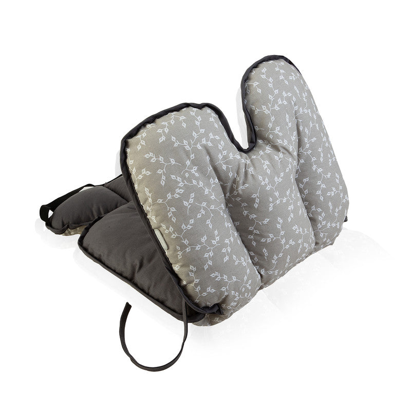 BABYJEM STROLLER AND HIGH CHAIR PAD GRAY FLOWER