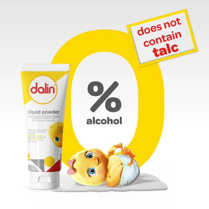 Dalin 4 pieces Gift Set - Baby Shampoo and Body Wash, Baby Oil Baby Liquid Powder Nappy Cream
