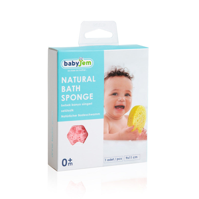 BABYJEM NATURAL BATH SPONGE / PINK