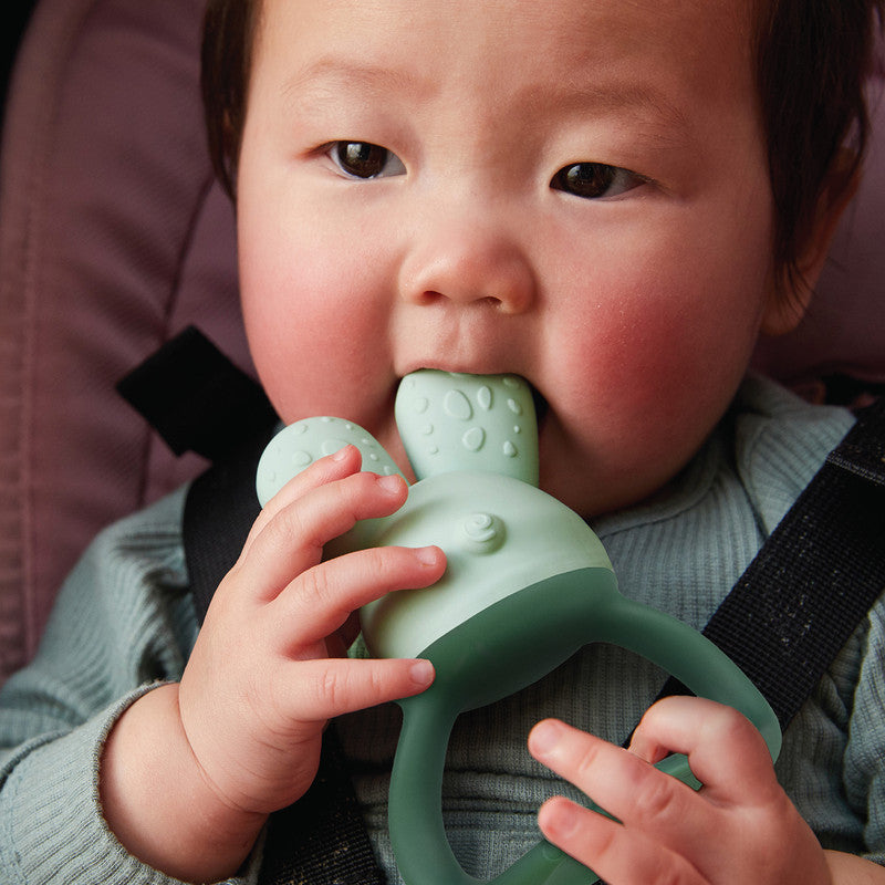 b.box Chill + Fill Teether – Sage | Fillable Water Teething Toy for Babies | Soothing Relief for Sore Gums | Chillable Design | 3m+ | SAGE