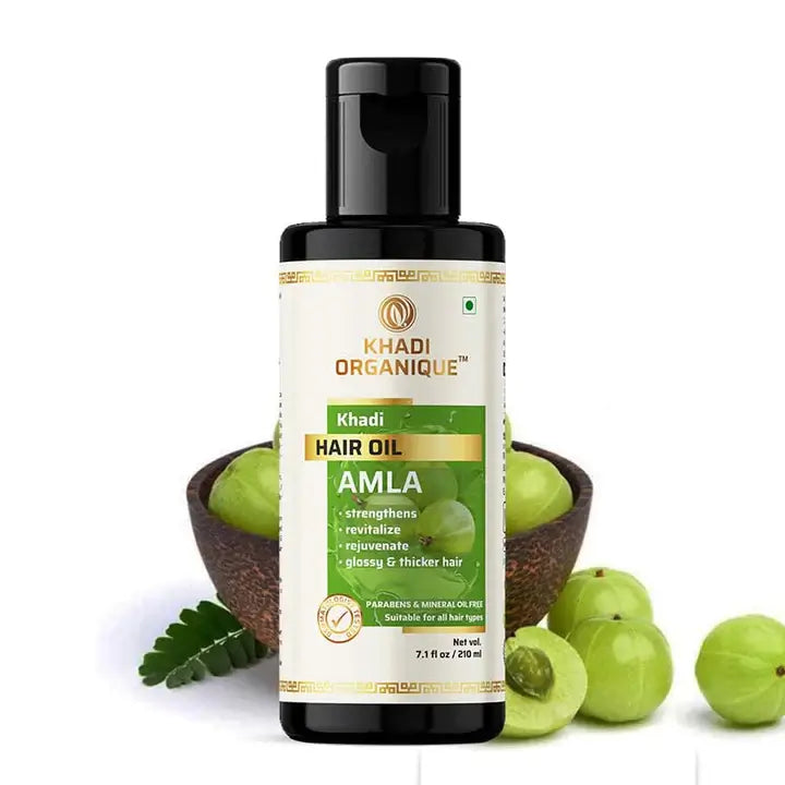 Khadi Organique Amla Hair Oil (Mineral Oil Free) 210ml
