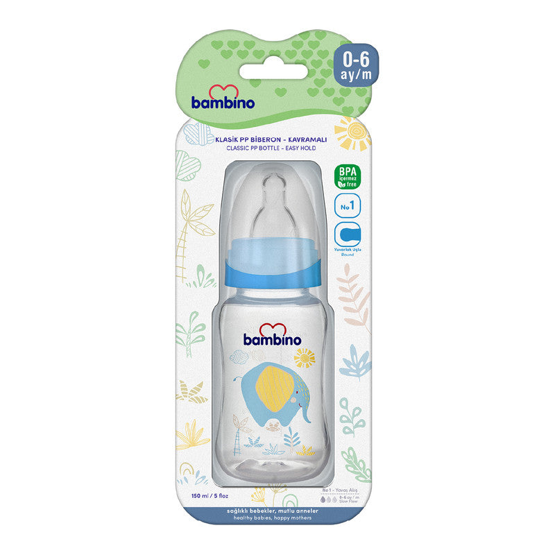 Bambino Classic PP Feeding Bottle - Easy Hold 150ml