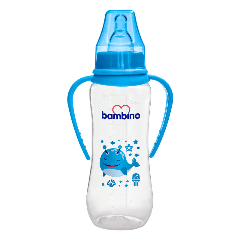 Bambino Wide Neck PP Feeding Bottle With Grip 150 ml