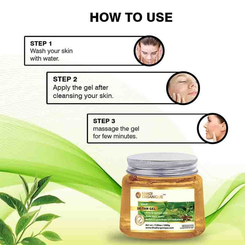 Khadi Organique De- Tan Gel 200g