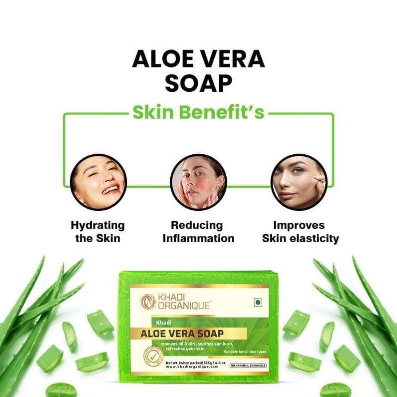 Khadi Organique Aloe Vera Soap 125G