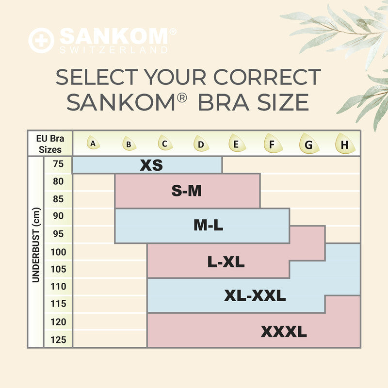 Sankom - Patent Classic Bra For Back Support, Beige