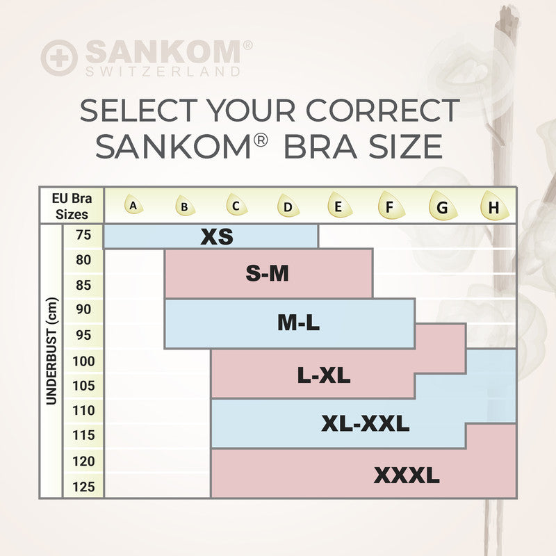 Sankom - حمالة صدر فاخرة حاصلة على براءة اختراع مع دانتيل، عاجي