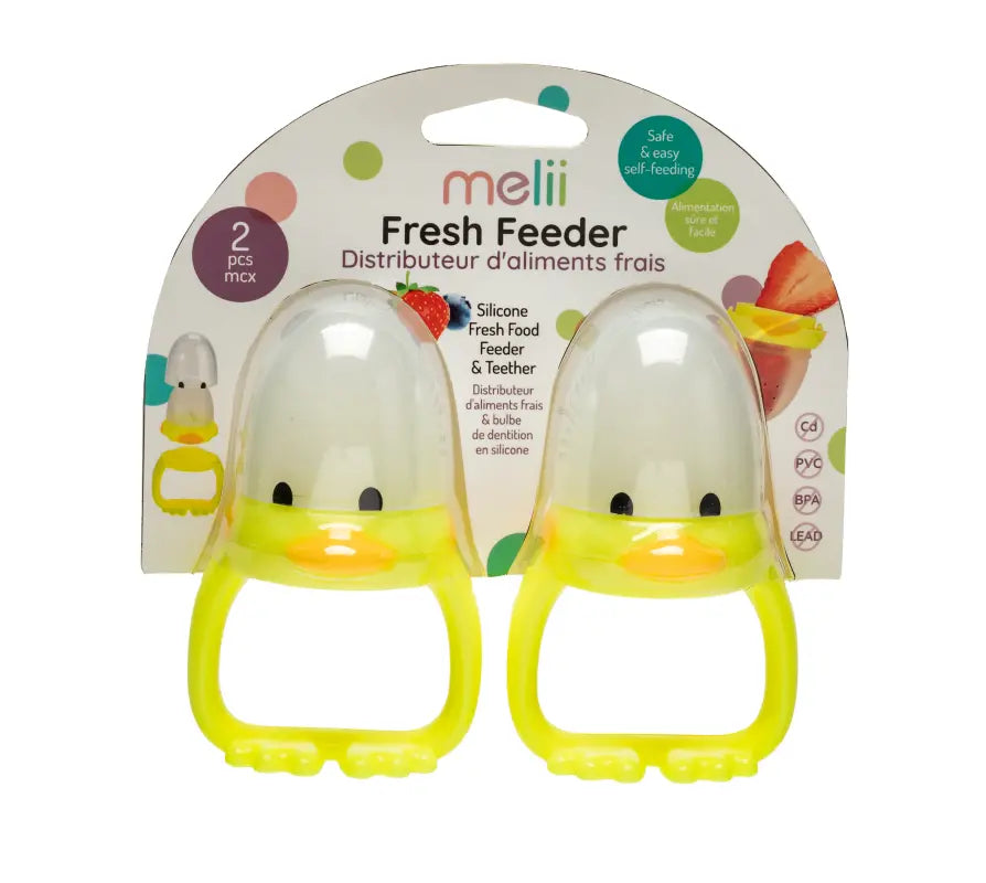 Melii Duck Fresh Feeder - 2 Pack Yellow