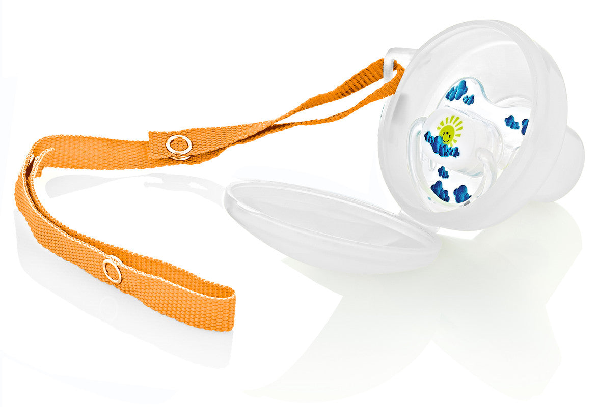 حقيبة تخزين اللهاية من بيبي جيم، لحديثي الولادة، باللون الأبيض، لعمر 0 أشهر فما فوق