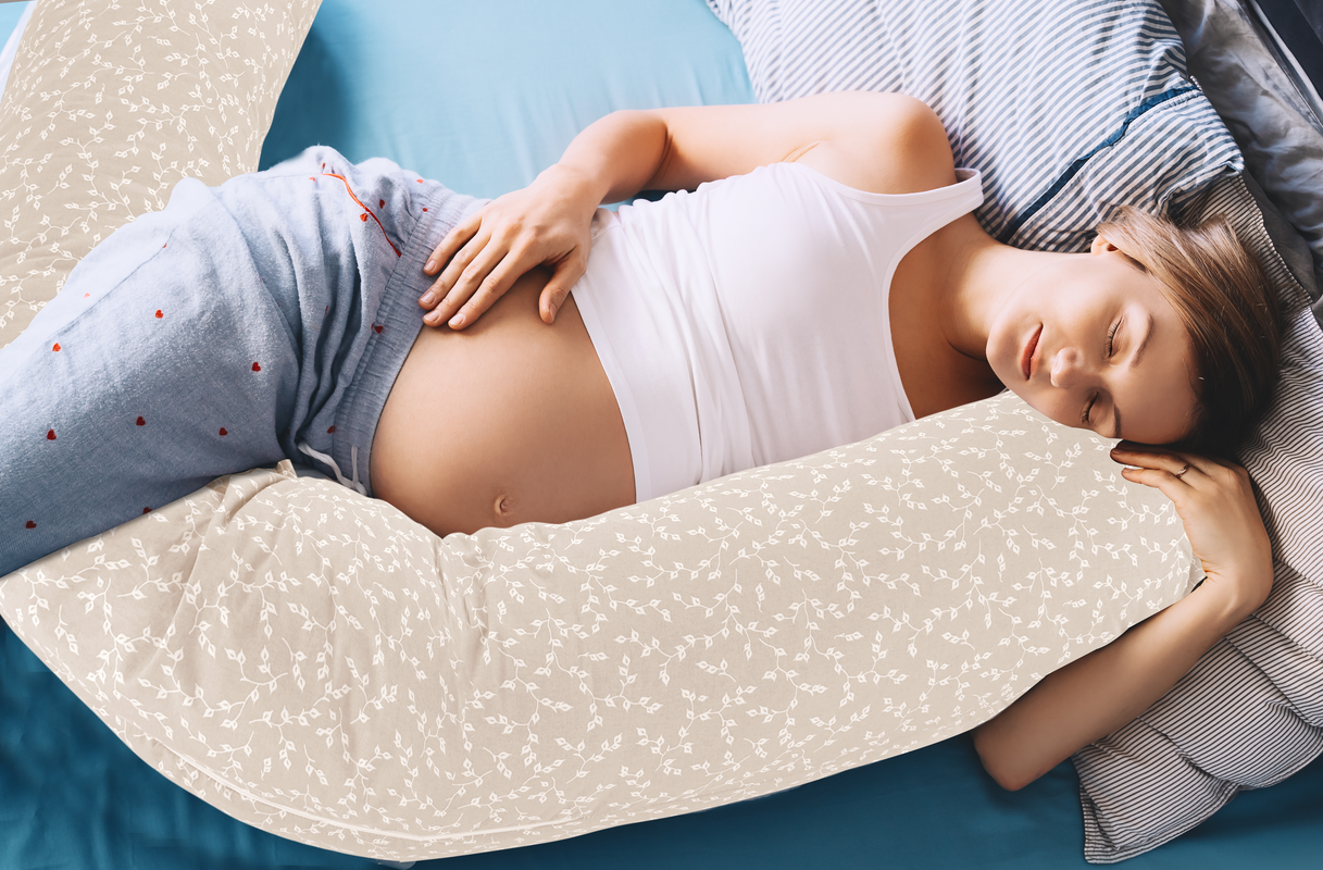 Babyjem Flower Multifunctional Mother & Baby Pillow, Grey, 0 Months+