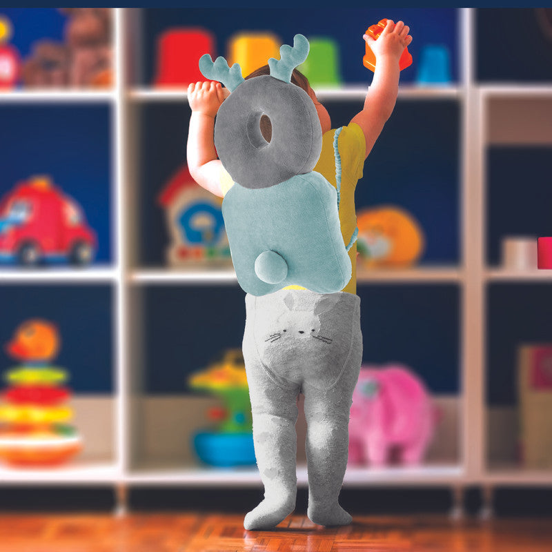 Babyjem Angel Wing Protection Pillow, 0-6 Months, Grey/Pink