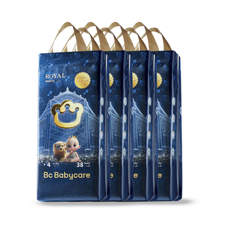 Babycare Royal Baby Diaper Pants, Size 4, 9-14 kg, Super Mega Pack, 152 Pieces