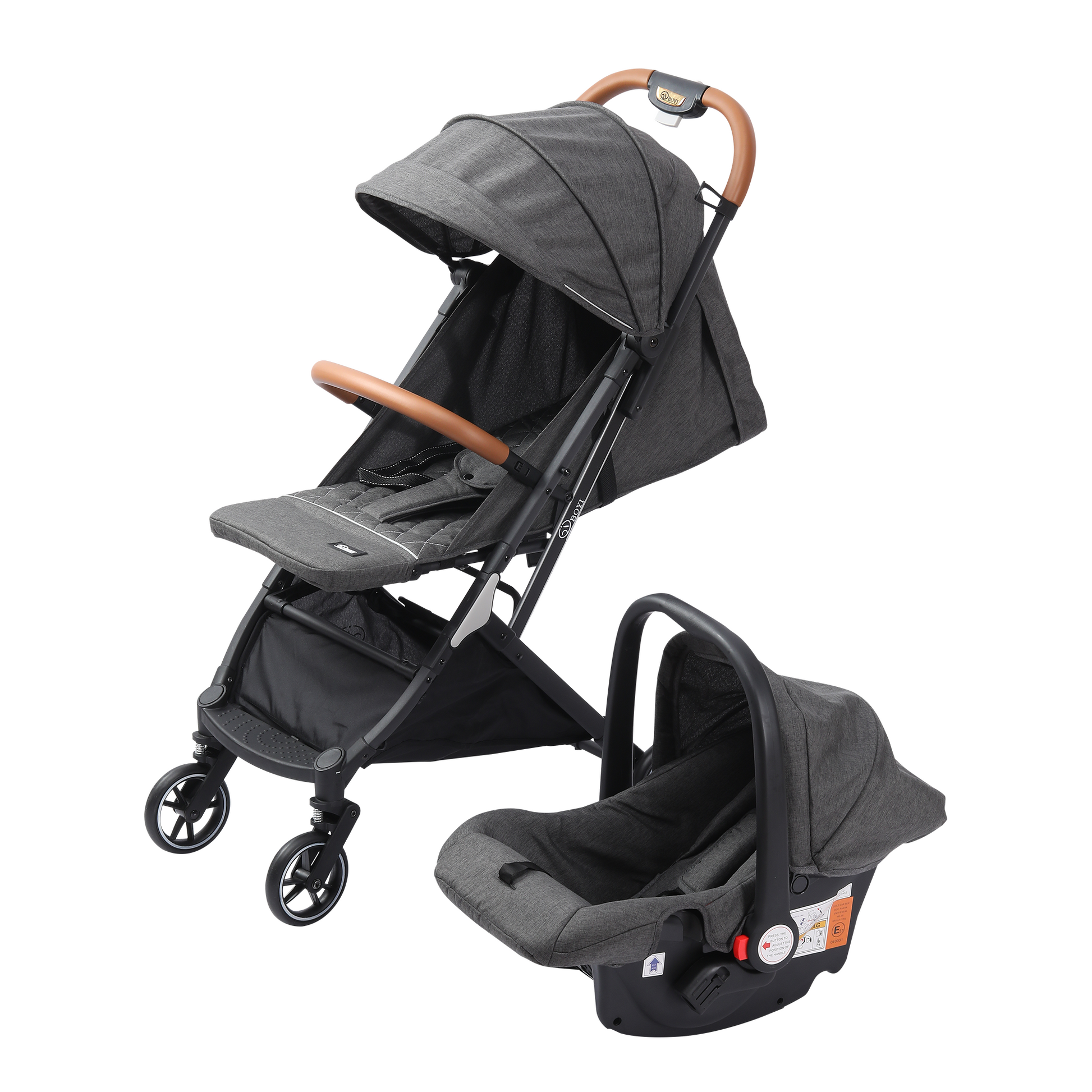 Hababy - Boyi Travel System - Grey