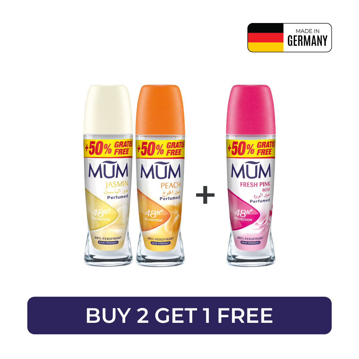 Mum Deodorant Roll on - B2G1 -75ml WOMEN
