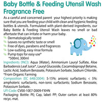 Friendly Organic Baby Bottle & Feeding Utensil Wash 500 ml B2G1 Fragrance Free_5