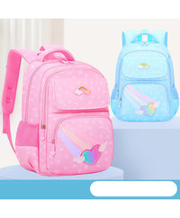 Bonfino Backpack, Rainbow Theme, Large Capacity, Waterproof, 6 Years+, 17 Inches - Assorted_3