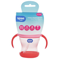 Wee Baby -Straw Cup with Grip 200 ml 6 Months+ Pack of 2, Assorted Colors_1