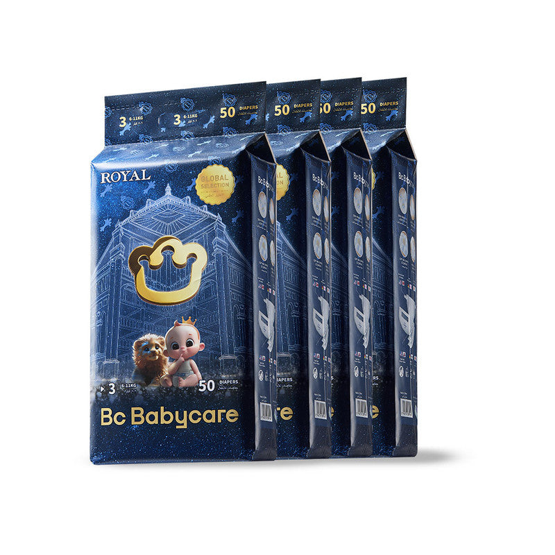 Babycare Royal Baby Diapers, Size 3 (6-11 kg), Super Mega Pack of 200 Pieces