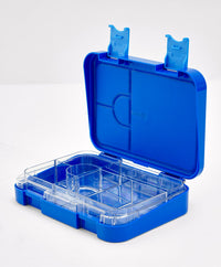 Bonfino Lunch Box, Astronaut Theme, Easy to Carry, Leak-Proof Lid, Microwave Safe, 3 Years+, 22 x 15.5 x 5cm - Blue_2