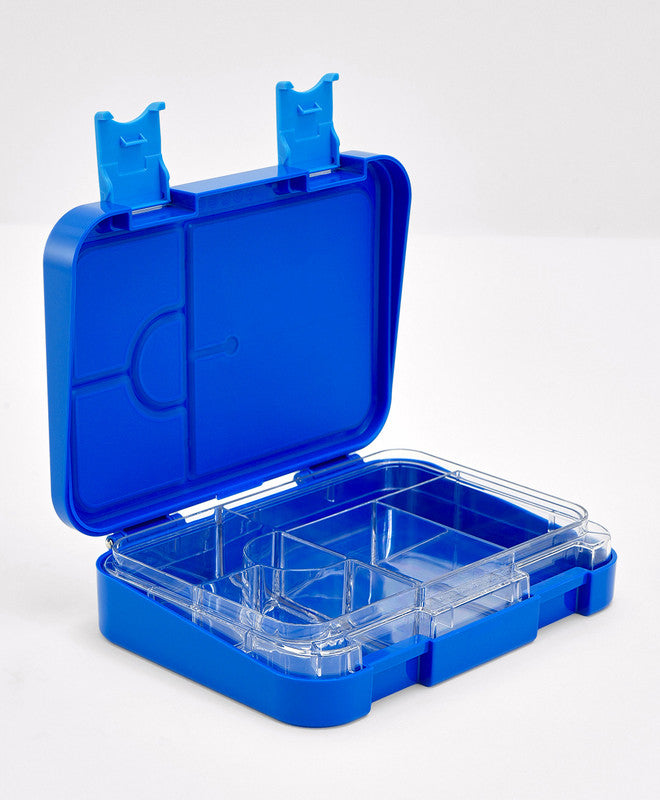 Bonfino Lunch Box, Astronaut Theme, Easy to Carry, Leak-Proof Lid, Microwave Safe, 3 Years+, 22 x 15.5 x 5cm - Blue