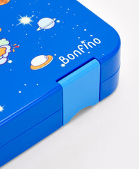 Bonfino Lunch Box, Astronaut Theme, Easy to Carry, Leak-Proof Lid, Microwave Safe, 3 Years+, 22 x 15.5 x 5cm - Blue_7