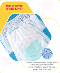 Babyhug Advanced Soft Pant Style Diapers with Aloe Vera, Large, Size 4 - 64 Pieces_4