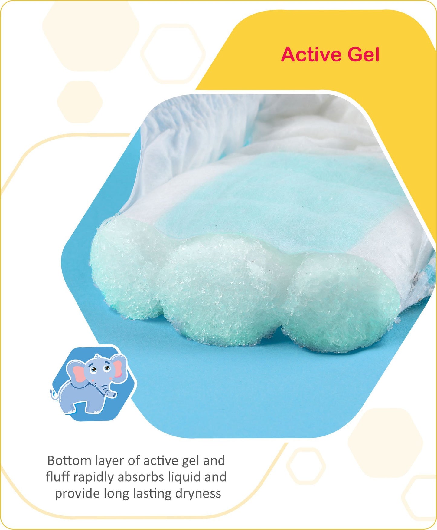 Babyhug Advanced Soft Pant Style Diapers with Aloe Vera, Size 5 - 56 Pieces