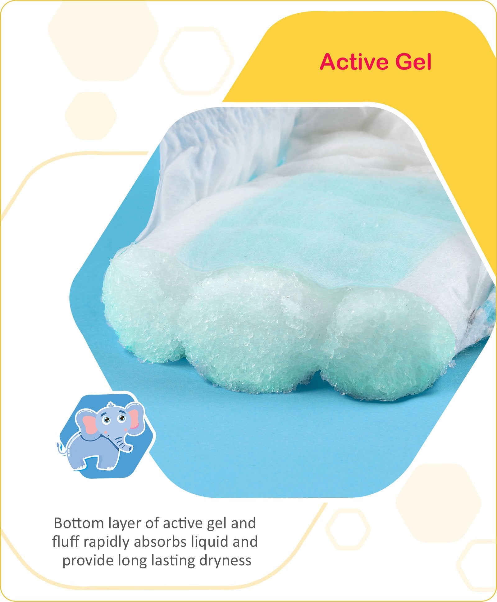 Babyhug Advanced Soft Pant Style Diapers with Aloe Vera, Size 5 - 56 Pieces