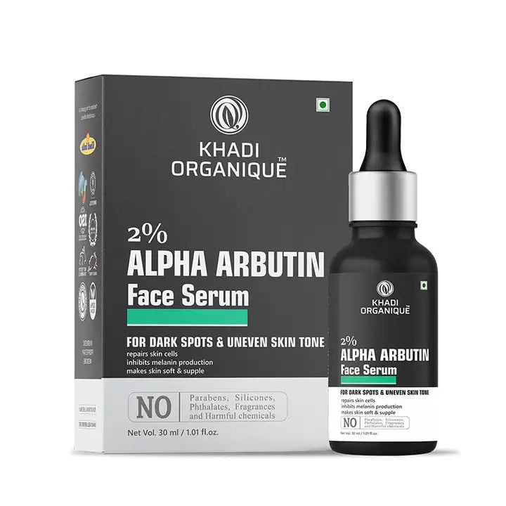 Khadi Organique Alpha Arbutin 2% + Hyaluronic Acid 1% 30ml