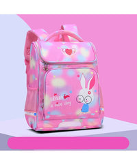Bonfino School Bag Girl Themed, Padded Straps, Mesh Back, Bottle Holder, 6 Years+, Pink - 16 Inches_1