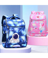 Bonfino School Bag Girl Themed, Padded Straps, Mesh Back, Bottle Holder, 6 Years+, Pink - 16 Inches_2