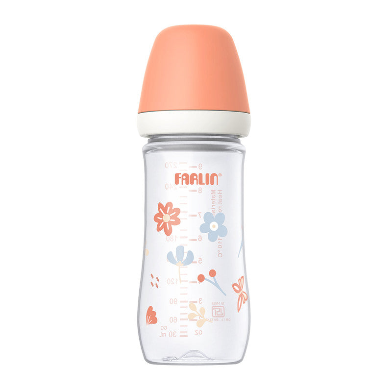 Wide Neck PP Feeding Bottle / 270ml  / Pink