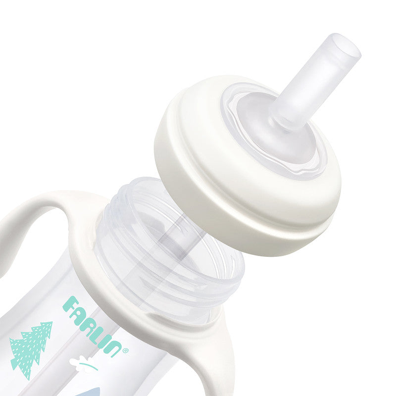 Farlin Wide Neck PP Drinkg Cup with Handle / 270ml  / green