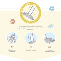 Farlin Wide Neck PP Drinkg Cup with Handle / 270ml  / green_4