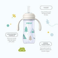 Farlin Wide Neck PP Drinkg Cup with Handle / 270ml  / yellow_5