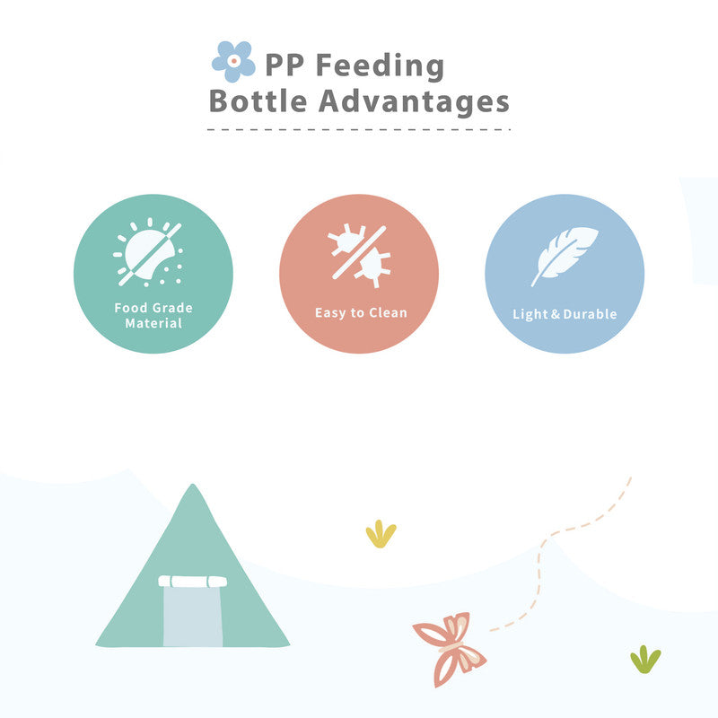 Farlin Wide Neck Practicing Drinkg Cup with Handle / 270ml - Orange